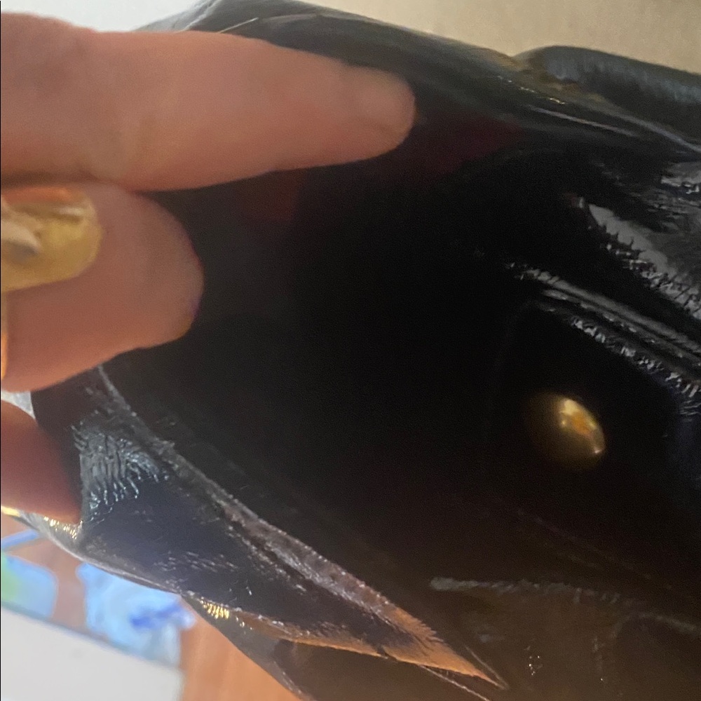 🖤Lt Edition COACH Resort Black Patent Leather Shoulder Handbag 13256 VERY CLEAN🖤 - Picture 14 of 16